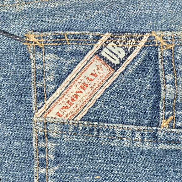 90s. Unionbay.  Over-alls. Mens size 34 long. - Picture 3 of 11